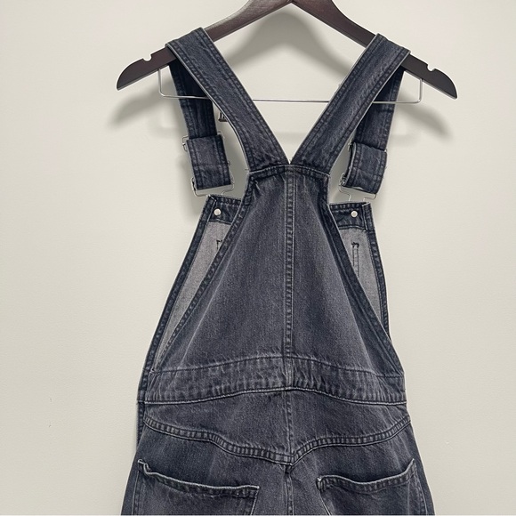 Frame Denim Classic Straight Leg Blackwater Overalls Size X-Small - Picture 9 of 16